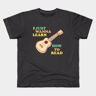 I Just Wanna Learn How To Read Kids T-Shirt